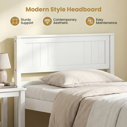 Twin/Full/Queen Size Sturdy Wooden Bed Frame with Headboard and Slat Support-Twin Size