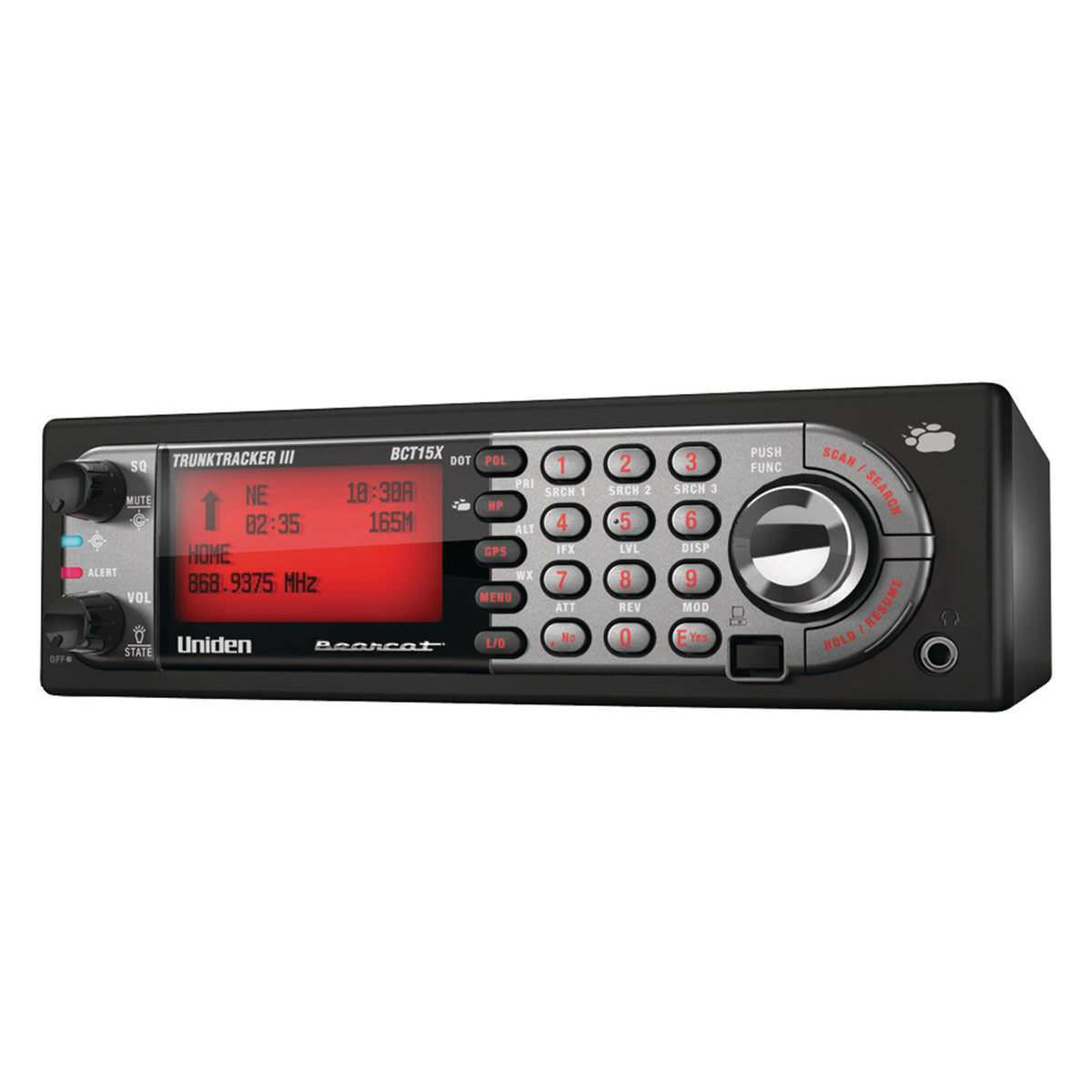 Uniden Bearcat BCT15X Analog Scanner with BearTracker Warning System
