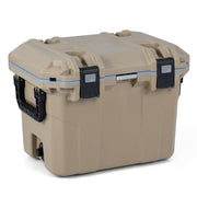 Ultra-Light Injection Molded Cooler 53 QT Hard Ice Chest-Coffee