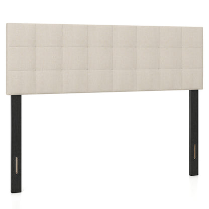 Upholstered Headboard Queen/Full Size with Adjustable Legs