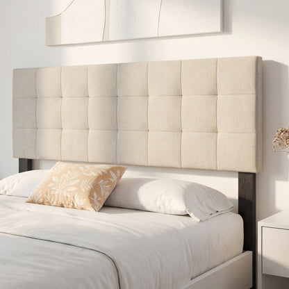 Upholstered Headboard Queen/Full Size with Adjustable Legs