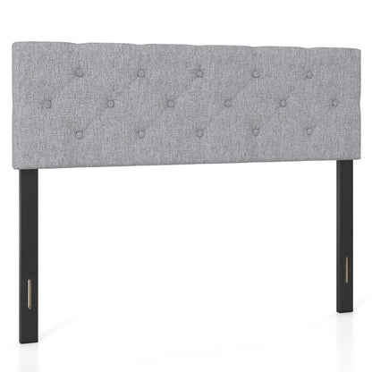 Upholstered Tufted Headboard Queen/Full Size with Adjustable Legs