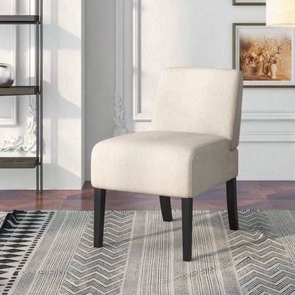 Upholstered Living Room Chair with Rubber Wood Legs