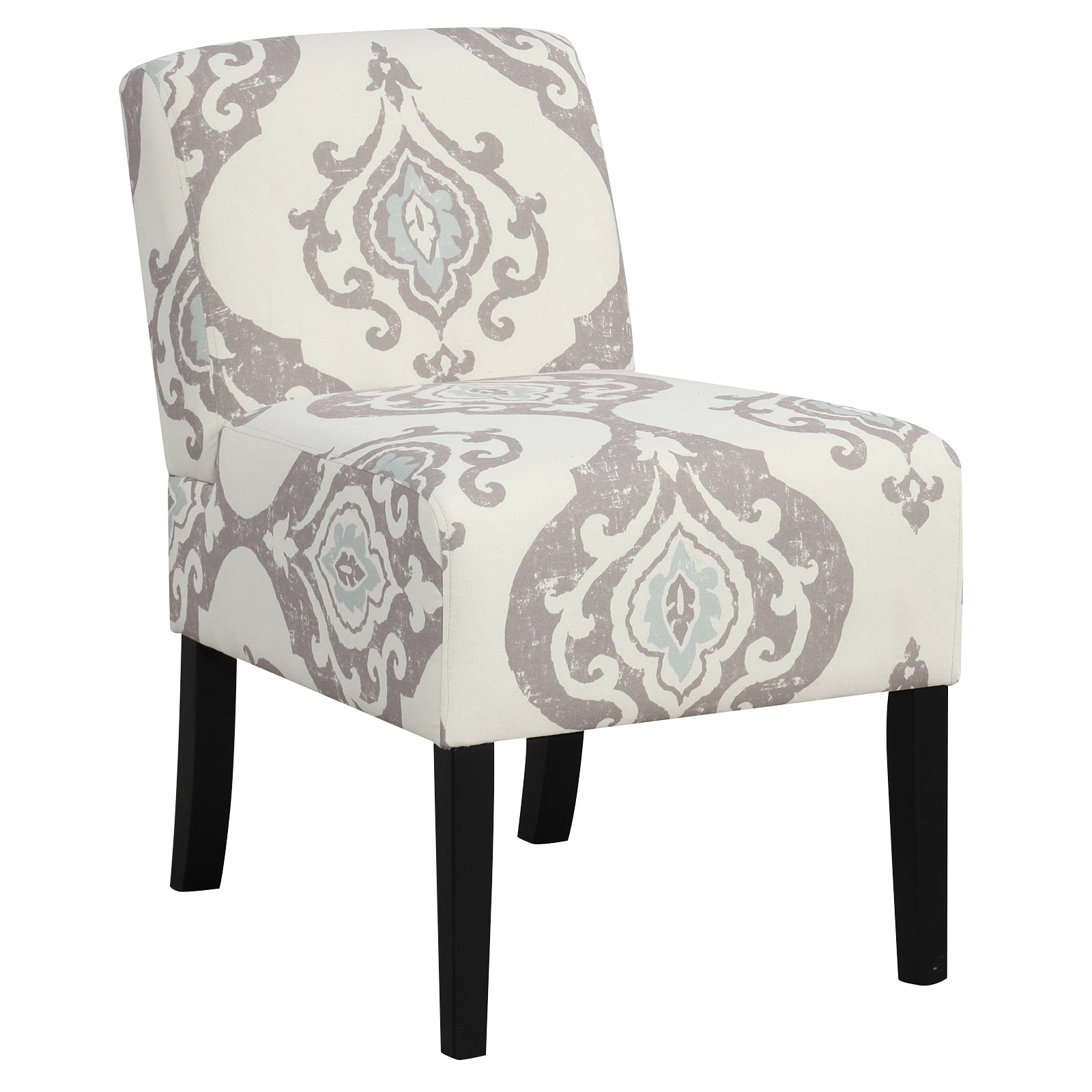 Upholstered Living Room Chair with Rubber Wood Legs