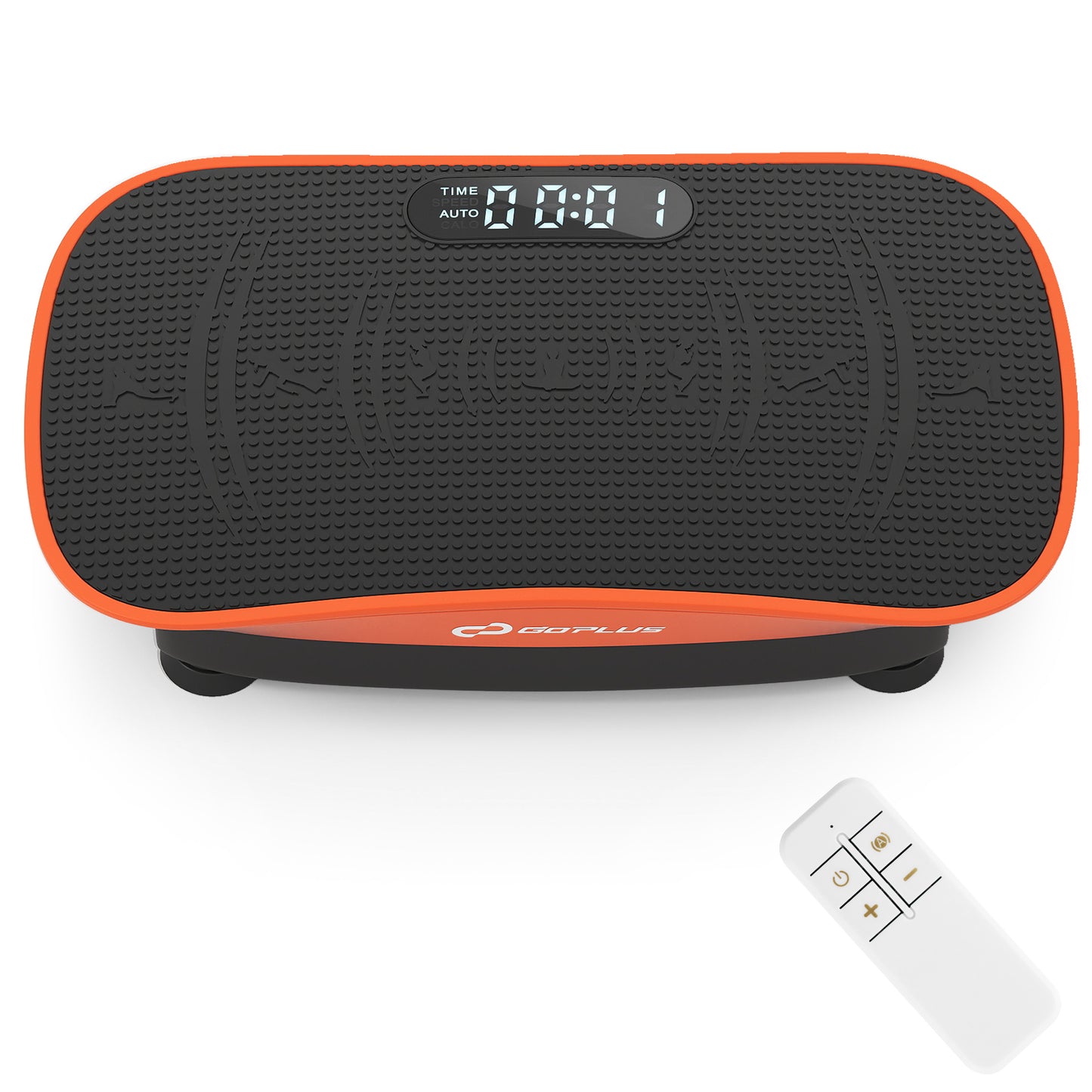 Vibration Plate Exercise Machine for Lymphatic Drainage and Weight Loss with 10 Speed Intensities-Orange