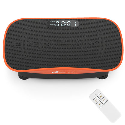 Vibration Plate Exercise Machine for Lymphatic Drainage and Weight Loss with 10 Speed Intensities-Orange