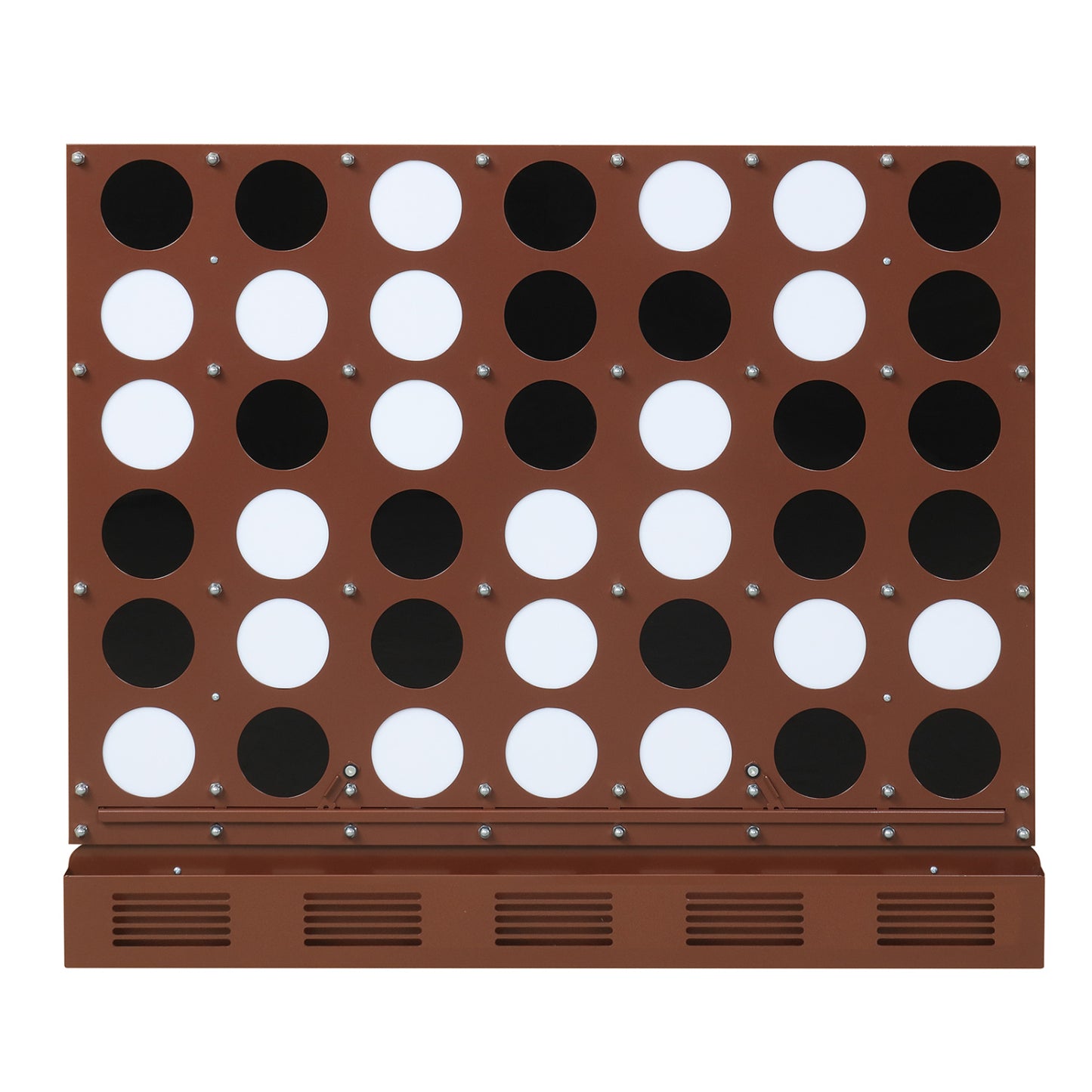 Wall-Mounted Connect 4 Game with Acrylic Discs