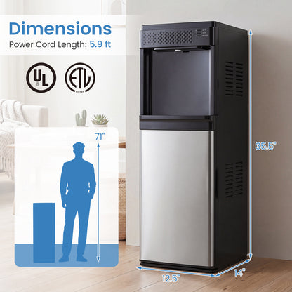 3-in-1 Water Dispenser with Ice Maker - Bottom Loading