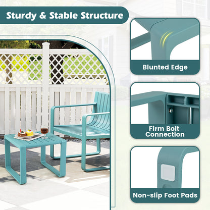 Weather Resistant Adirondack Outdoor Side Table Set of 2