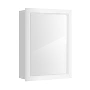 Wall-Mounted Mirrored Medicine Cabinet-Gray - Default