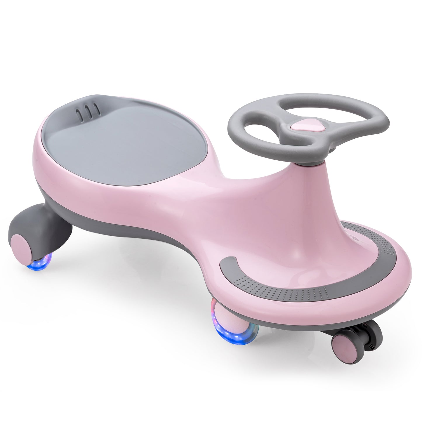 Wiggle Car Ride-on Toy with Flashing Wheels-Purple - Pink