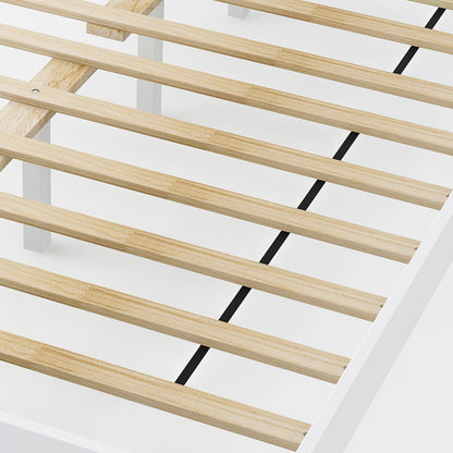 Twin/Full/Queen Size Wood Bed Frame with Headboard and Wooden Slats Support-Full