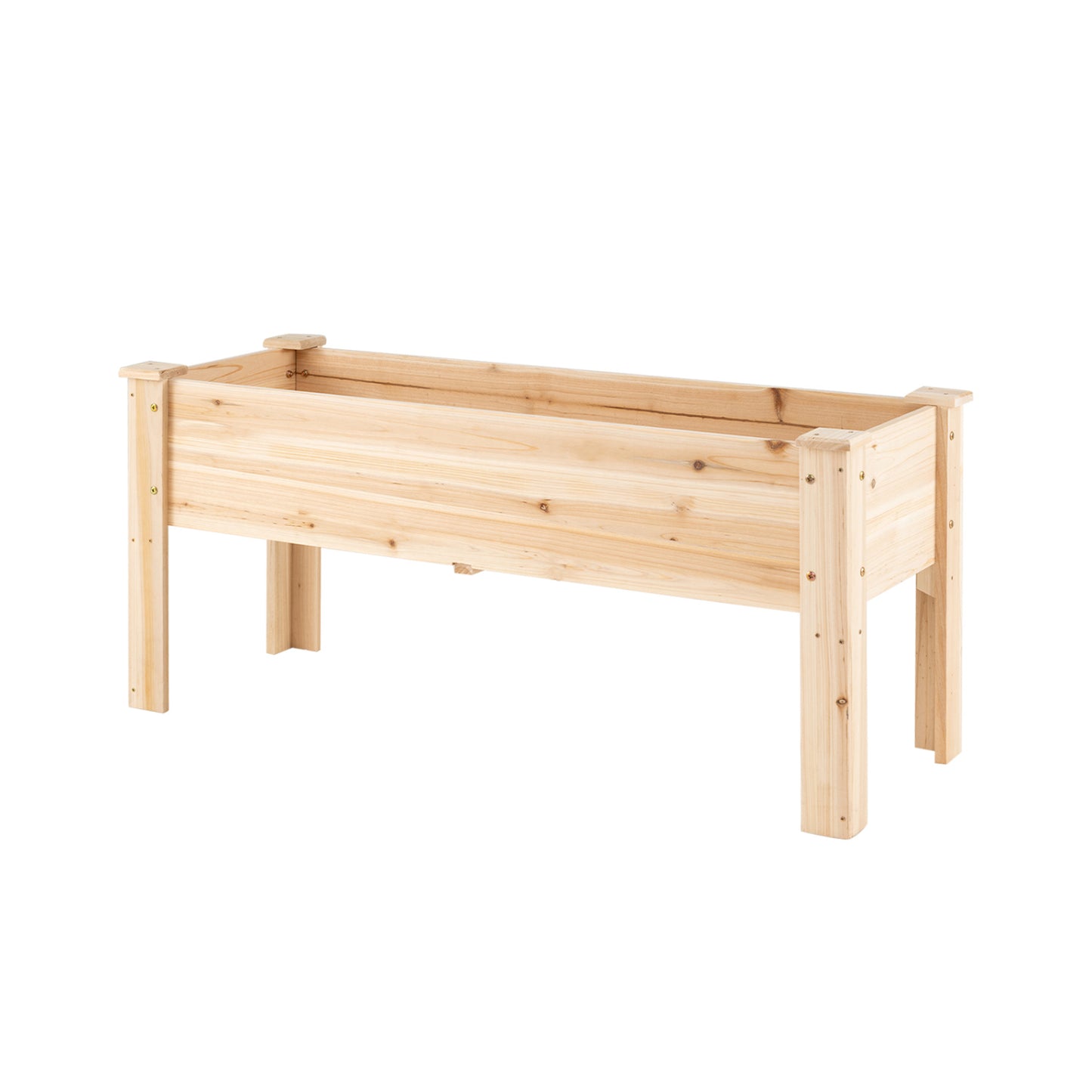 Elevated Wooden Raised Garden Bed with Legs - 175 LBS Capacity