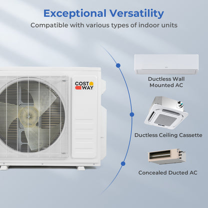 X-Pro 35000 BTU 4 Zone 22.5 SEER2 Ceiling Cassette Mini Split AC
