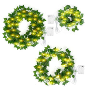 Artificial Ivy Battery Powered String Lights 360Pcs Leaves 100Pcs