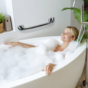 2Pcs Shower Grab Bars with Powerful Suction Cups