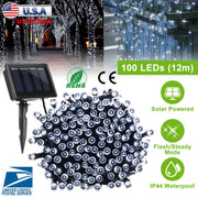 12M 100 LEDs Solar String Fairy Lights