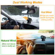 12V 120W Portable Car Heater 2 In 1 Heating Cooling Fan