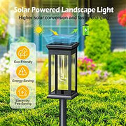 6Pack Solar Powered Stake Light Outdoor Decorative Landscape Lamp