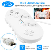2PCS Classic Game Controller Pad Wired Gamepad Joypad Joystick