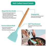 11Pcs Teal Silicone Cooking Utensil Set