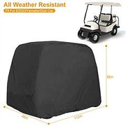 Universal 4 Passengers Golf Cart Cover 210D Water-Resistant UV-Resistant Outdoor Cover