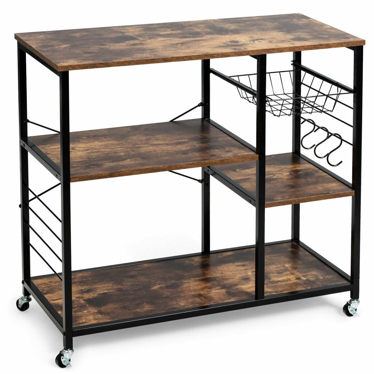 Rolling Industrial Kitchen Baker‚Äôs Storage Shelf