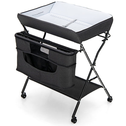 Portable Adjustable Height Newborn Nursery Organizer with