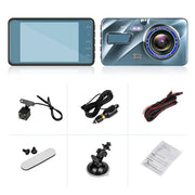 720P Dual Dash Cam Car Camera Recorder With  Looping Recording