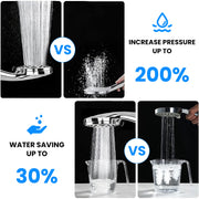 Handheld Filtered High Pressure Shower Head with 5FT Hose Bracket