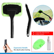 Microfiber Windshield Clean Car Auto Wiper Cleaner Glass Window Cleaning Brush Kit Tool