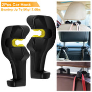 2Pcs Car Seat Headrest Hanger Car Headrest Hanging Hook