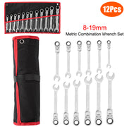 12Pc 8-19mm Metric Combination Wrench