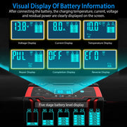 Car Battery Charger 12V/8A 24V/4A Smart Automatic Battery Charger