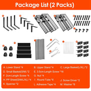 2Pcs Under Sink Organizer