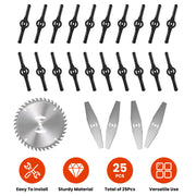 25Pcs Trimmer Blades Head