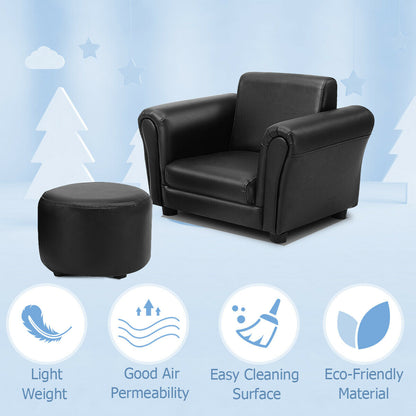Kids Armrest Sofa with Ottoman