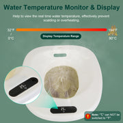 Electric Sitz Bath with Temp Display & 2-Level Flow