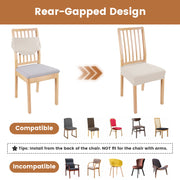 4-Pack Waterproof Stretch Chair Covers