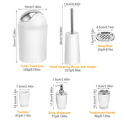 6 Pcs Bathroom Accessories Set