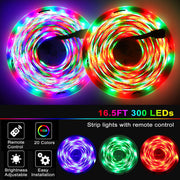 300 LEDs Strip Lights 5M/16.5ft