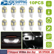 10Pcs 12V T10 LED Light Bulb