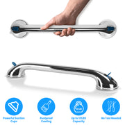 2Pcs Shower Grab Bars with Powerful Suction Cups