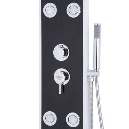 Bathroom ABS Shower Panel with Massage Jets & Hand Shower 