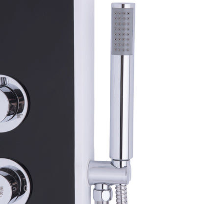 Bathroom ABS Shower Panel with Massage Jets & Hand Shower 