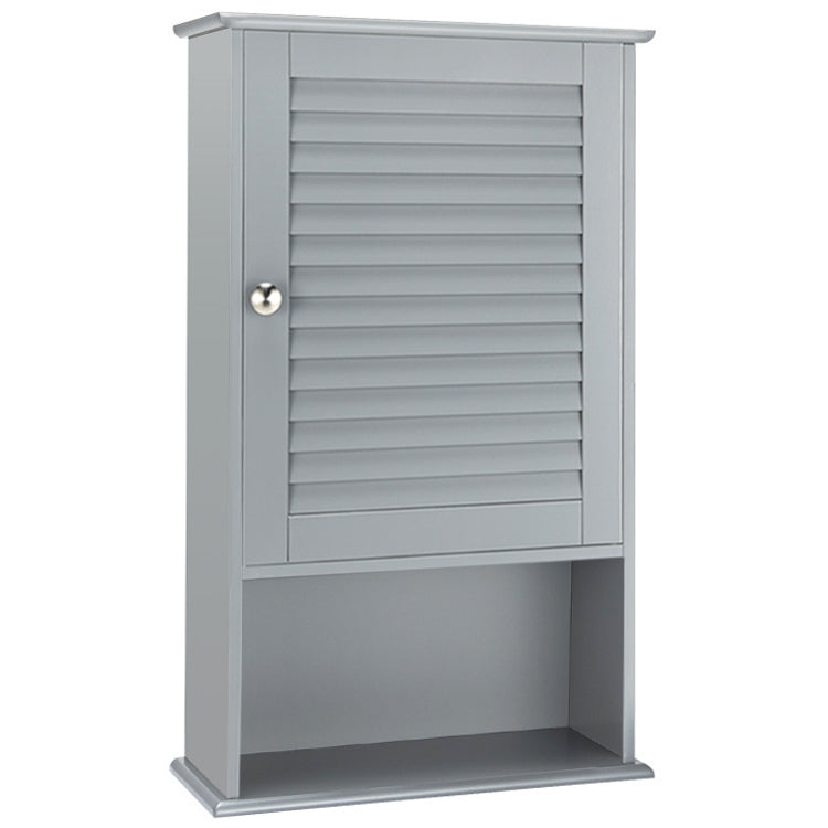 27.5 Inch H Wall Hanging Bathroom Storage Cabinet - Gray
