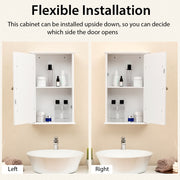 Bathroom Wall Cabinet with Single Mirror Door