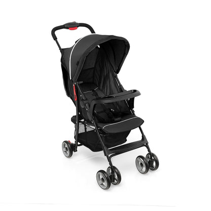 Toddler Travel Stroller for Airplane with Canopy and Adjustable Backrest