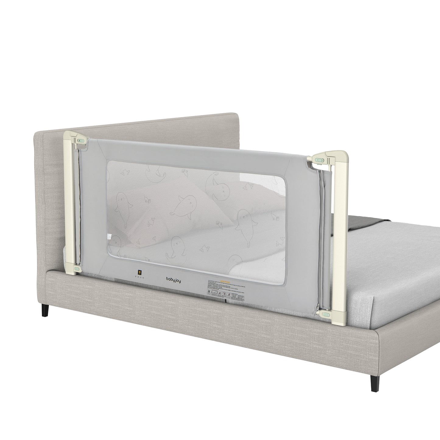 Bed Rail Guard for Toddlers Kid with Adjustable Height and Safety Lock-70 inch - 70 Inch