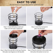 Electric Wax Melt Warmer Vintage Light Bulb Fragrance Candle Warmer